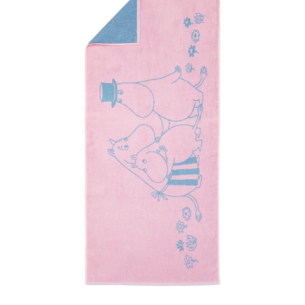 Moomin Arabia Hand Towel Organic Cotton Family Time NIB